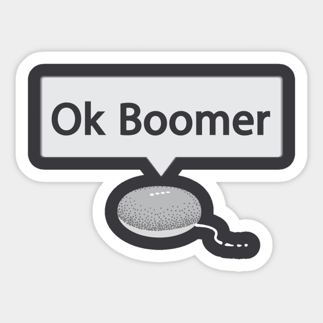 boomer Sticker by BignellArt